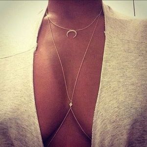 Gold body chain